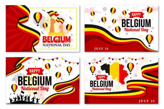 12 Belgium Independence Day Illustration