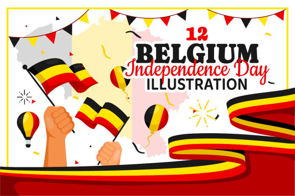 12 Belgium Independence Day Illustration