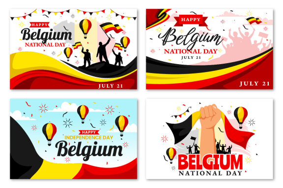 12 Belgium Independence Day Illustration