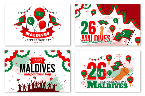 12 Maldives Independence Day Illustration