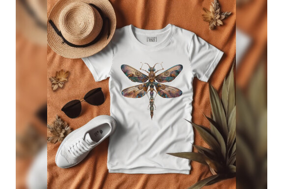 Steampunk Dragonfly PNG Bundle