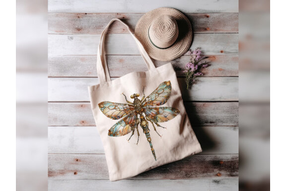 Steampunk Dragonfly PNG Bundle