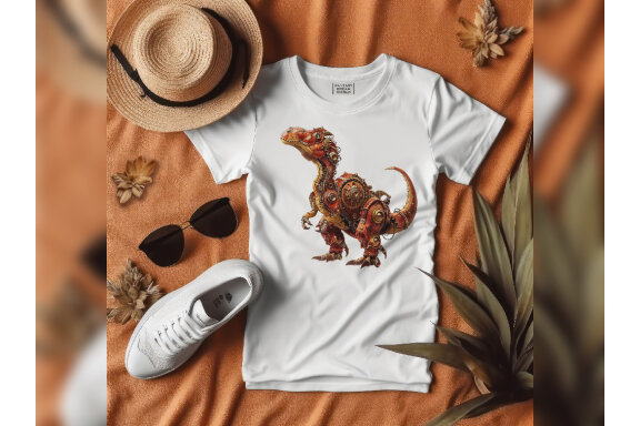 Steampunk Dinosaur PNG Bundle