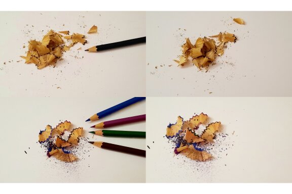17 photos of sharpening leftovers