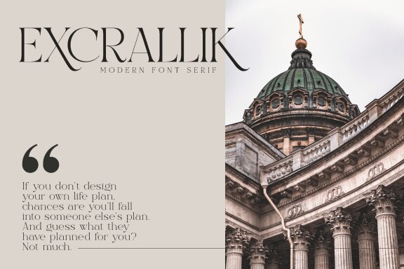 Excrallik Modern Serif