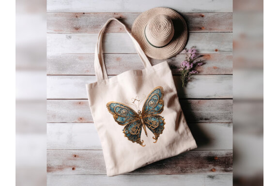 Steampunk Butterfly PNG Bundle