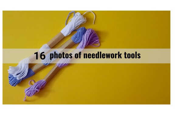 16 photos of needlework tools