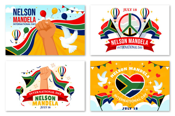 12 Nelson Mandela International Day Illustration