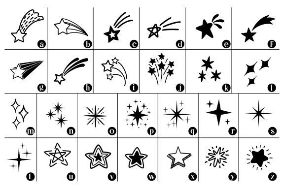 Star Doodle Font