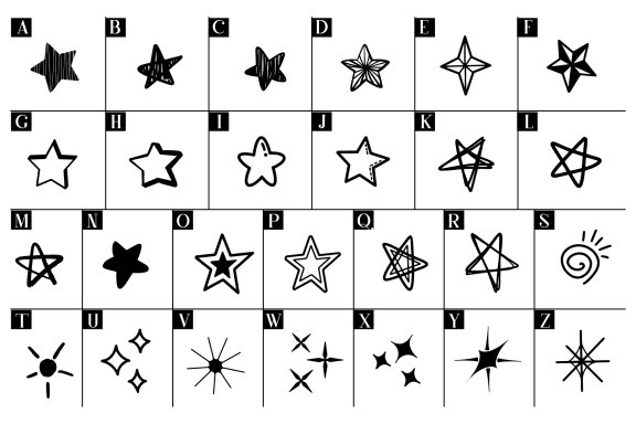 Star Doodle Font