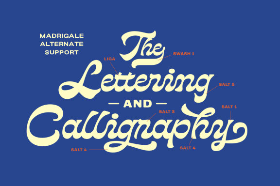 Madrigale - Reverse Contrast Script 