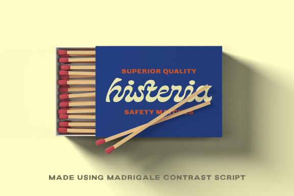 Madrigale - Reverse Contrast Script 