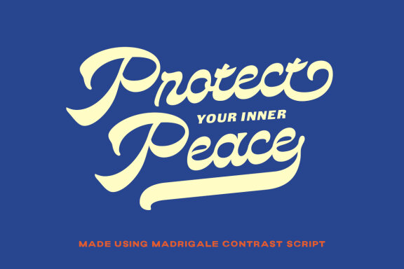 Madrigale - Reverse Contrast Script 
