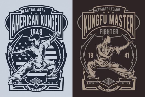 Kungfu Badge Design Set