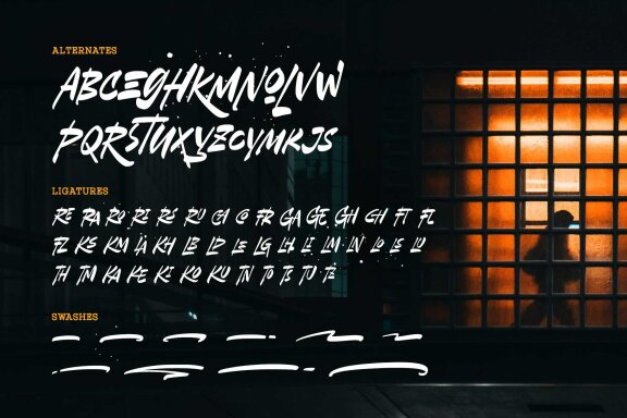 Gangsta Destroyer - Brush Font