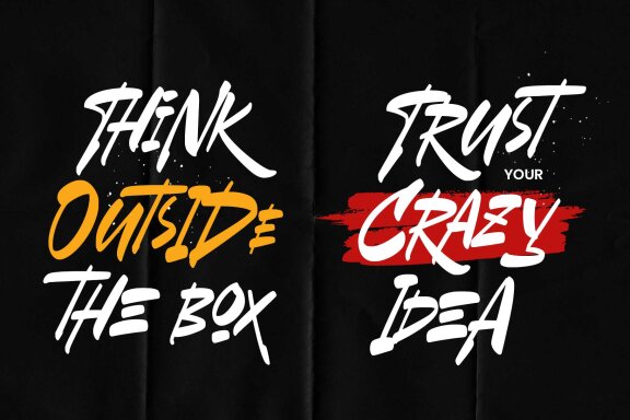 Gangsta Destroyer - Brush Font