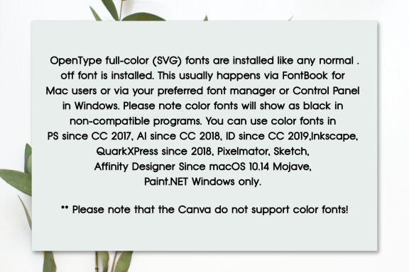 American Flag Color Font