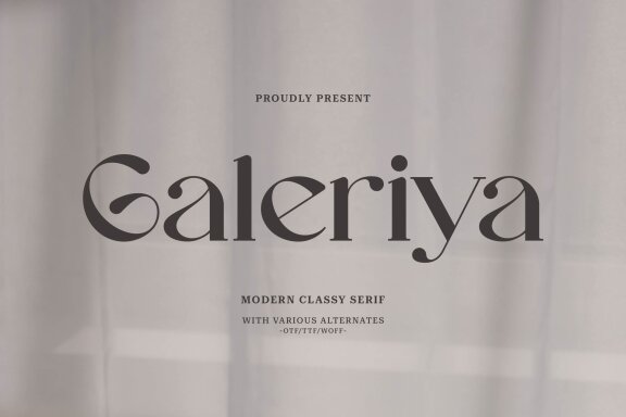 Galeriya | Modern Serif