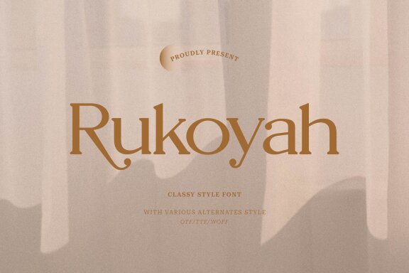 Rukoyah Modern Serif