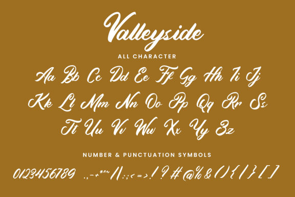  Valleyside Font