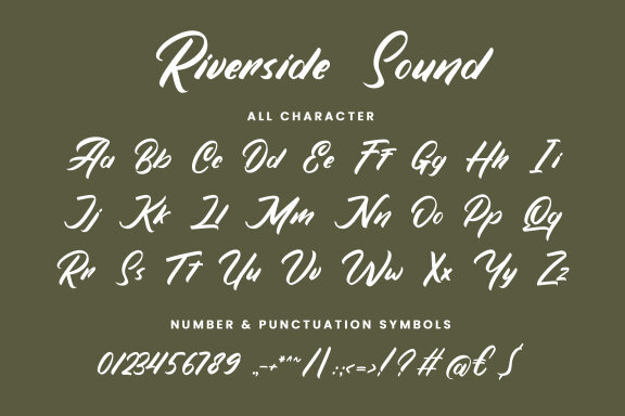 Riverside Sound font