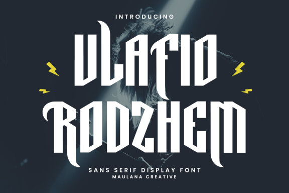 Vlafio Rodzhem Music Display Font Decorative