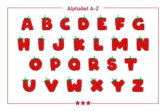 Strawberry Color Font