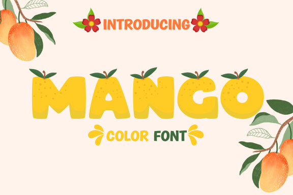 Mango color font