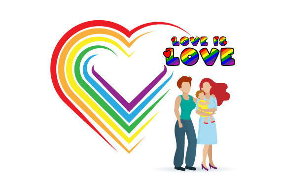 Rainbow Pride Color fonts