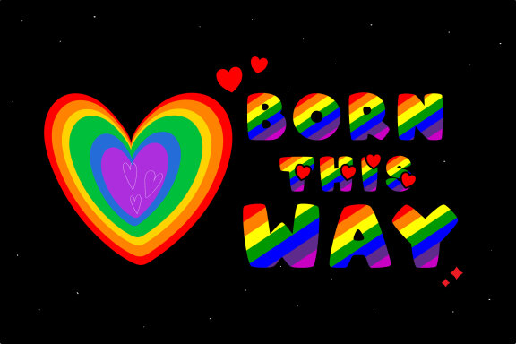Rainbow Pride Color fonts