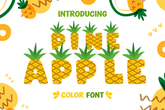 Pineapple color Fonts