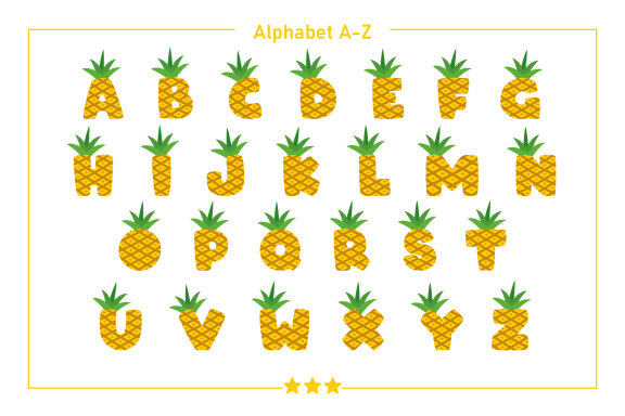 Pineapple color Fonts