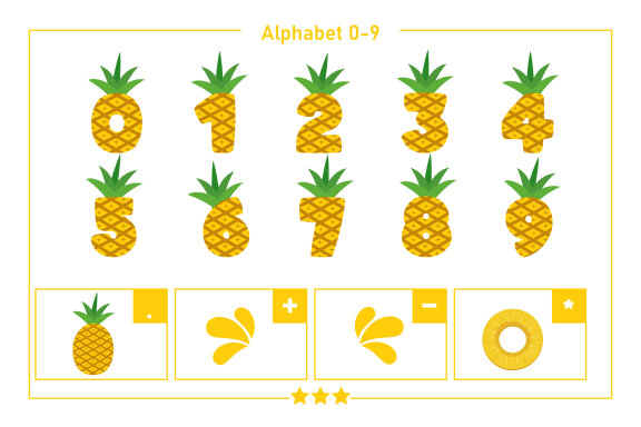 Pineapple color Fonts