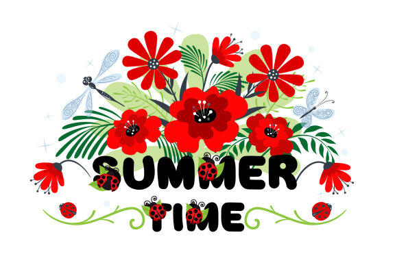 Cute Ladybug Color Font