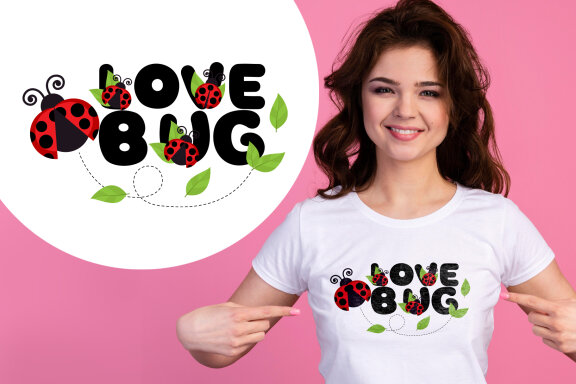 Cute Ladybug Color Font