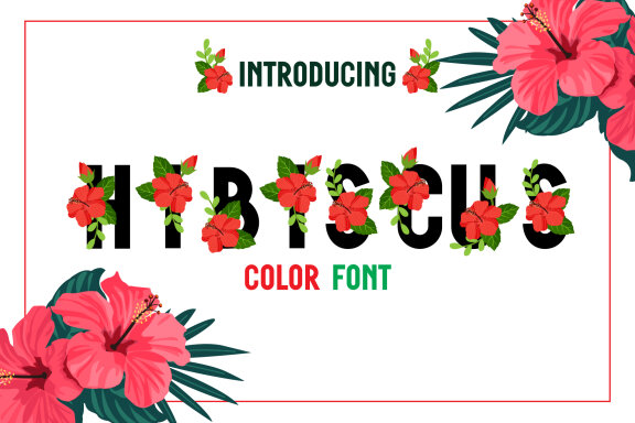 Hibiscus Color Fonts