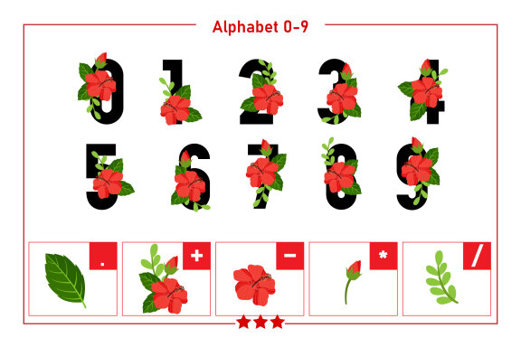 Hibiscus Color Fonts