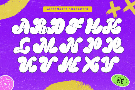 Fancy Quotes - Bubble Display Font