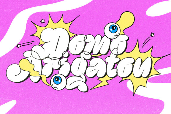 Fancy Quotes - Bubble Display Font