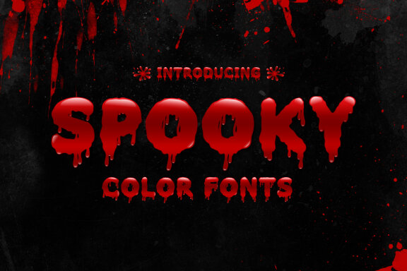 Spooky Color Fonts