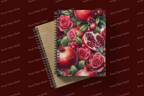 6 FREE Digital Papers - Roses And Skulls In Watercolor