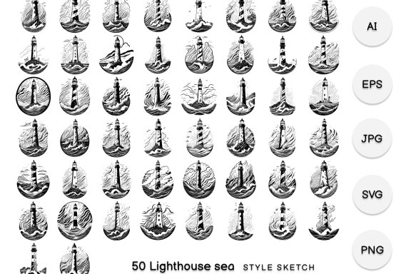 Lighthouse Sea Element Black