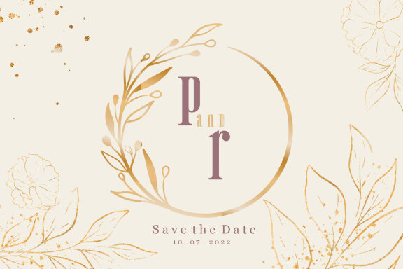 Aurora Leaf Circle Monogram Fonts