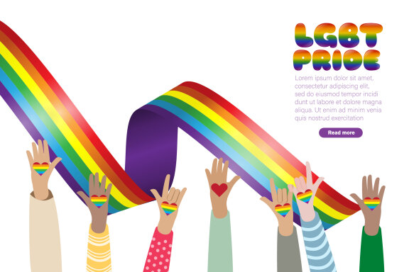 LGBTQ Rainbow Color Fonts