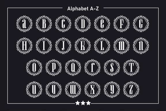 Alice Monogram Decorative Fonts