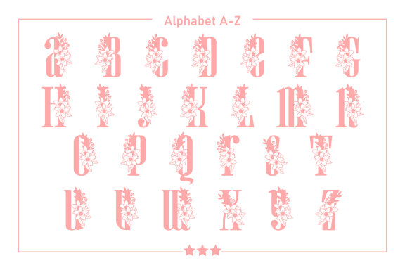 Spring Monogram Fonts