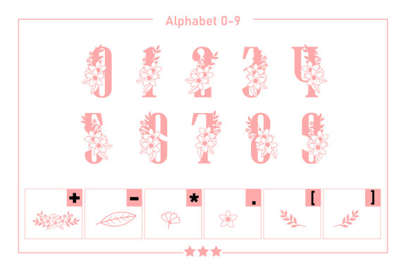 Spring Monogram Fonts