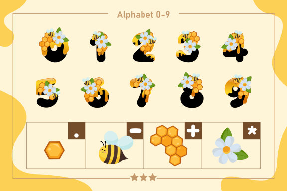 Honey Bee Color Fonts