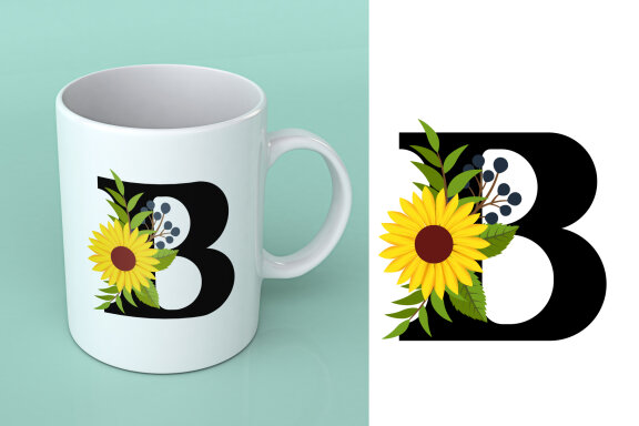 Sunflower Monogram Color Fonts