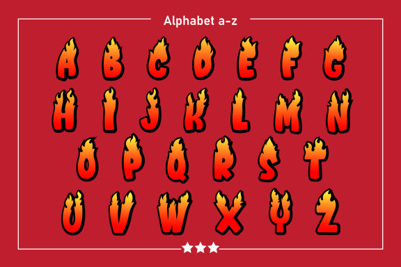 Hot Fire Font